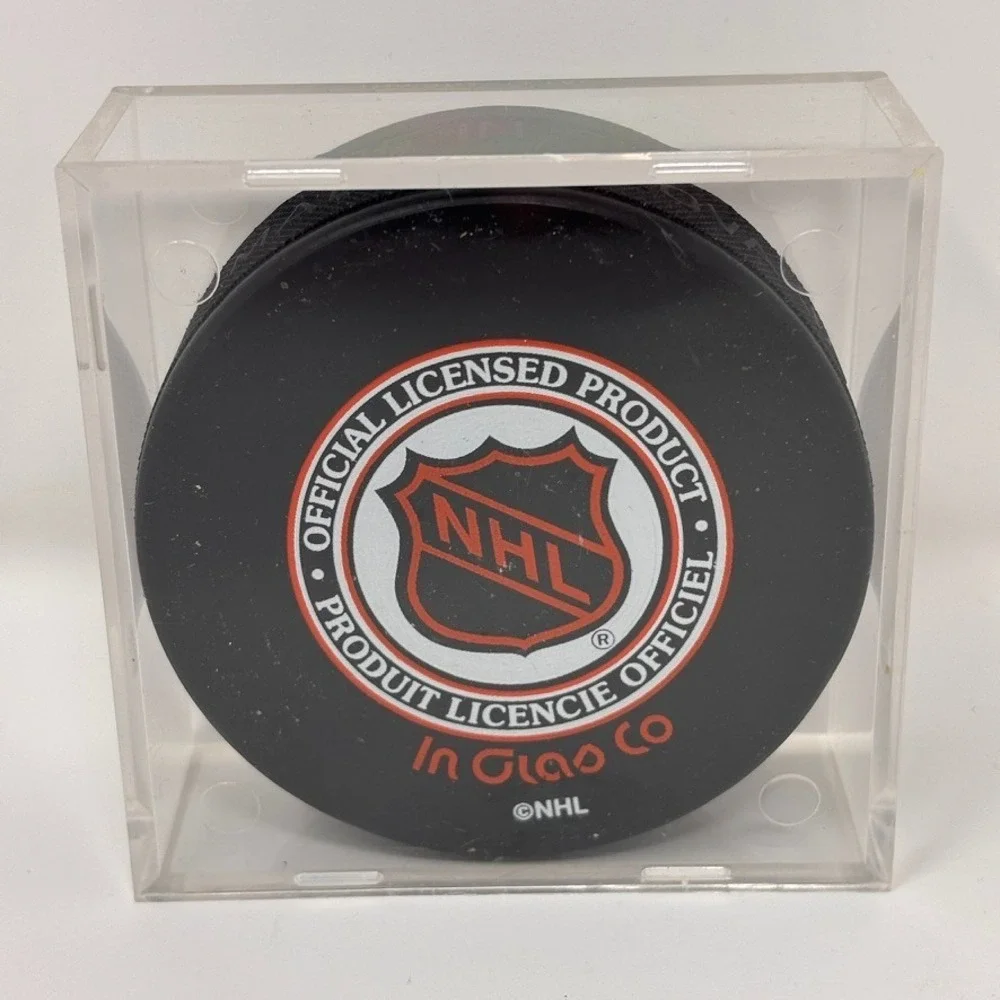 Jeremy Roenick Blackhawks Signed Puck Hockey 42nd NHL All Star Game 1991